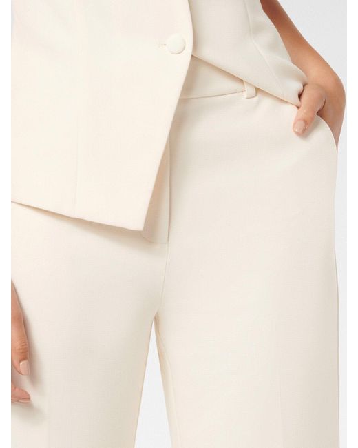 Forever New White Aries Straight Leg Pants