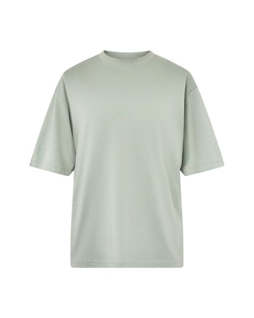 SELECTED White Slhlooseoscar Short Sleeve O-Neck Tee for men