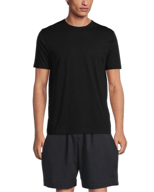 Sunspel Black Men's Classic Crew Neck T-shirt for men