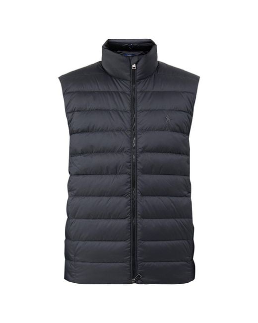 Polo Ralph Lauren Blue Lightweight Recycled Puffer Gilet for men