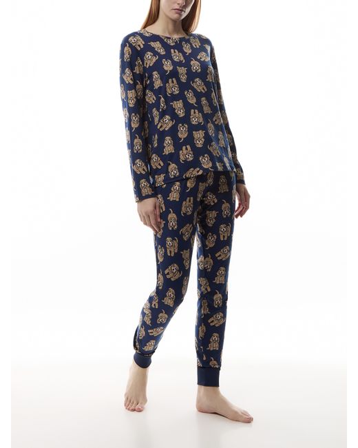 Chelsea Peers Women's Cockapoo Print Long Pyjama Set in Black | Lyst UK