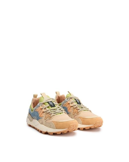 Flower Mountain White Yamano 3 Uni Suede Trainers Multi for men