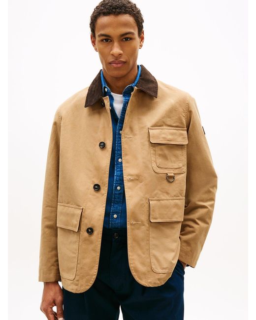 Tommy Hilfiger Natural Waxed Barn Jacket Neutral for men