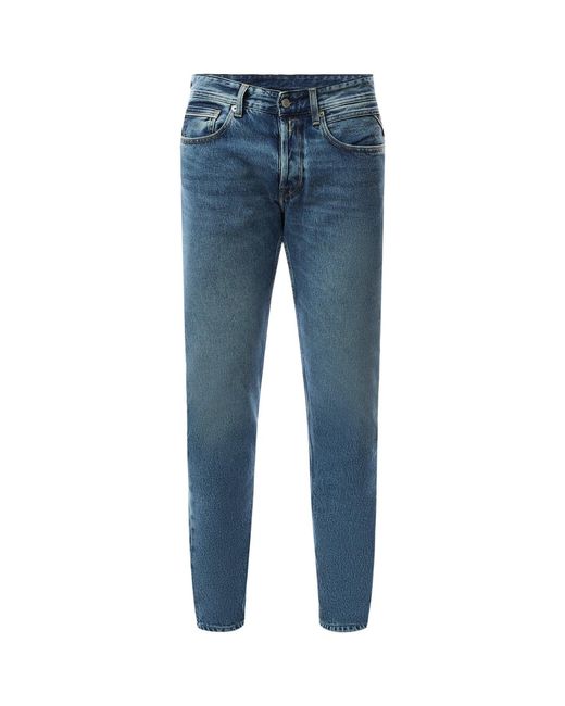 Replay Blue Groover Straight Fit Jeans for men