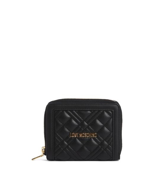 Love Moschino Black Women's Quilted Coinpurse