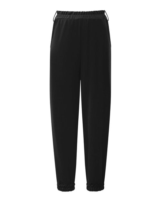 James Lakeland Black Jersey Joggers