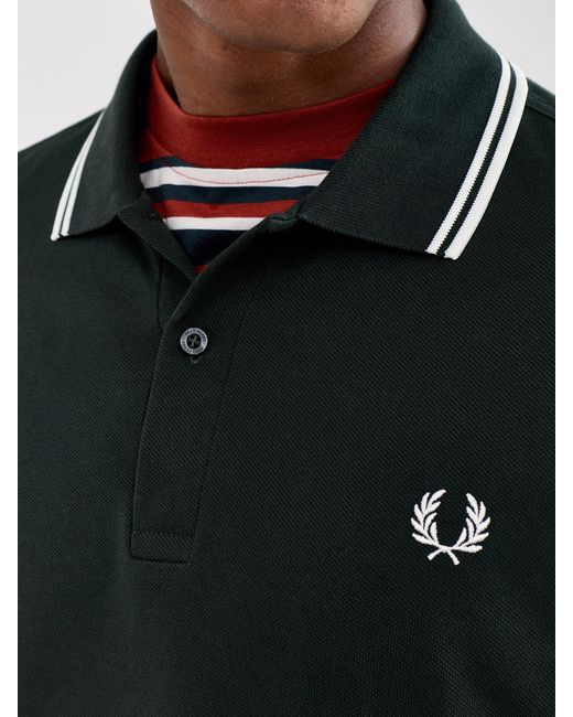 Fred Perry Black Twin Tipped Shirt for men