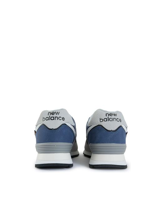 New Balance Blue 574 Suede Trainers for men