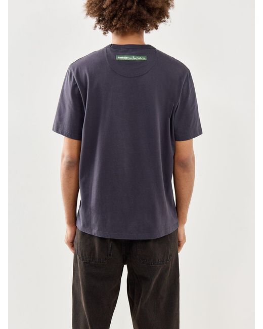 Barbour Blue Paul Smith Loves Fortune Graphic T-Shirt for men