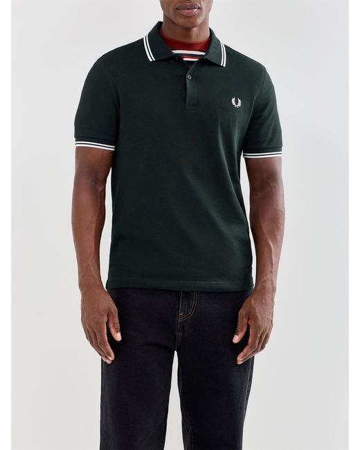 Fred Perry Black Twin Tipped Shirt for men