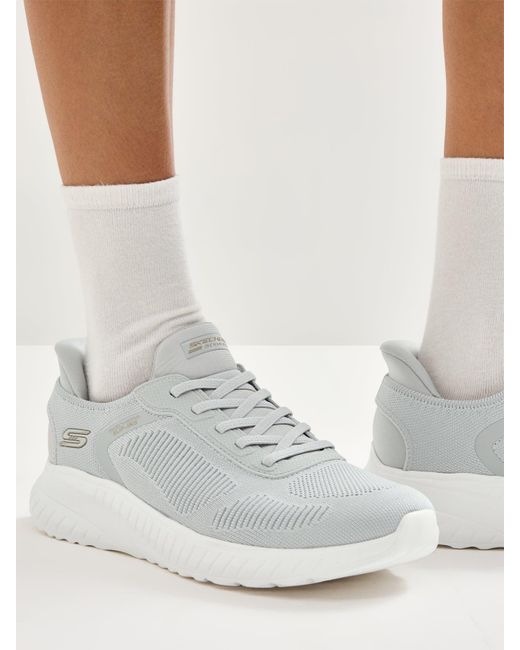 Skechers White Bobs Sport Trainers