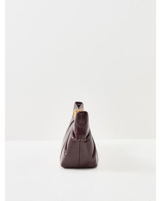 JW PEI Purple Leia Pleated Clutch Bag