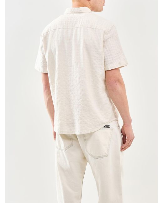 Levi's White Authentic Button Down Short Sleeve Shirt for men