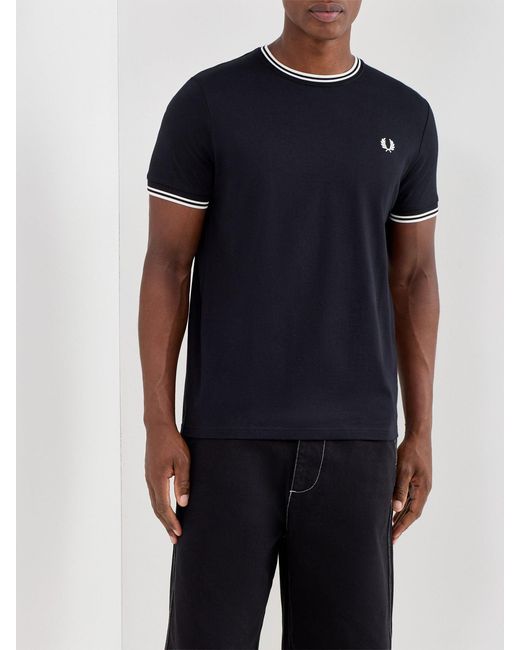 Fred Perry Black Twin Tipped T-Shirt for men