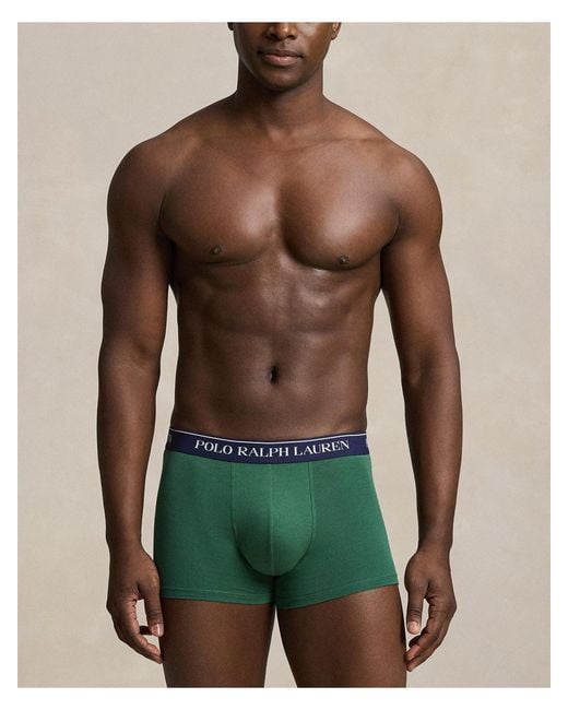 Polo Ralph Lauren Green Classic Trunks Three Pack Multi for men