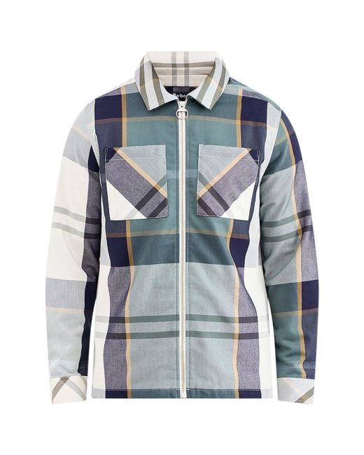 Barbour Blue Ettrick Checked Overshirt Multi for men