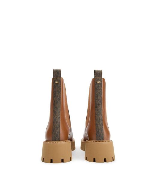 Michael Kors Brown Asher Flat Bootie Boots