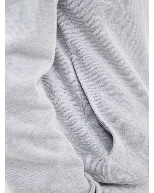 Lacoste White Zip Collar Sweatshirt for men