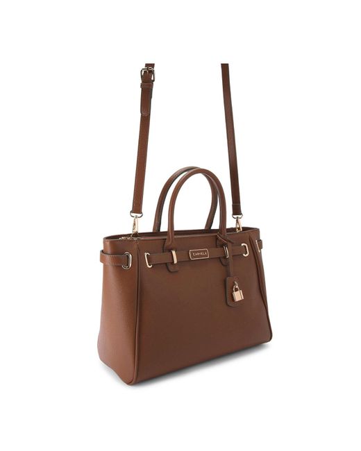 Carvela Kurt Geiger Brown Belted Tote Bag