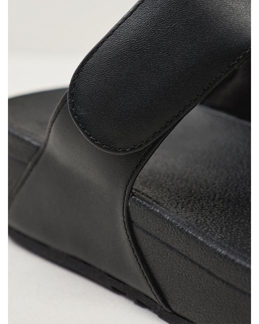 Fitflop Black Lulu Adjustable Slides