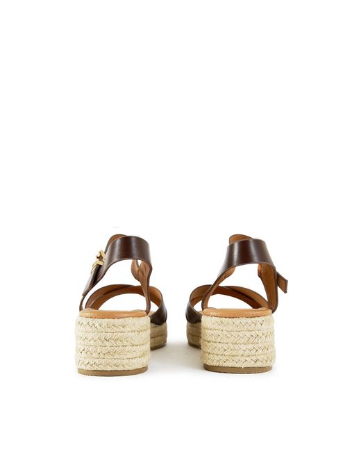 V.Gan Brown Pekoe Espadrille Wedge Sandals