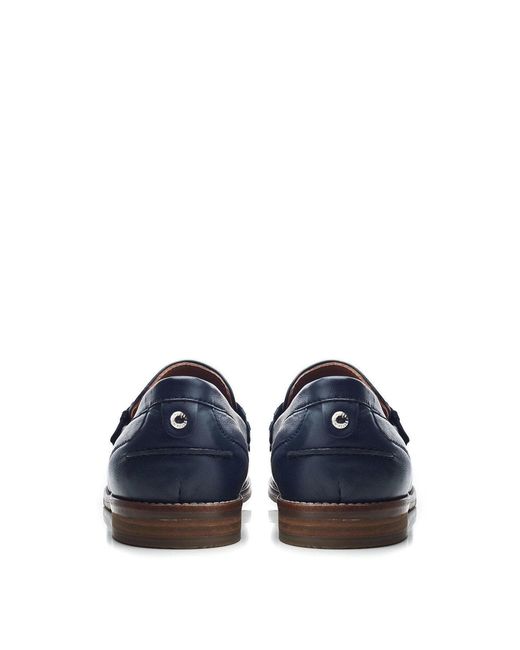 Moda In Pelle Blue Women's Espelette Navy Leather Shoes