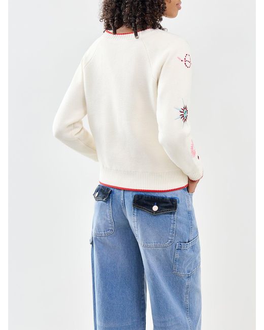 Never Fully Dressed White Morocco Charms Cardigan