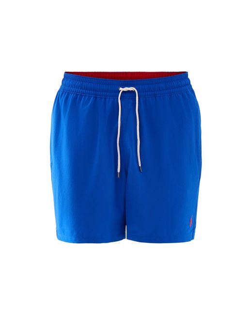 Polo Ralph Lauren Blue 5.75-Inch Traveler Classic Swim Shorts for men