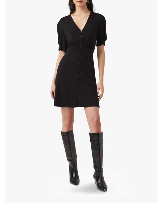 French Connection Black Women's Tulia Jersey Mini Dress