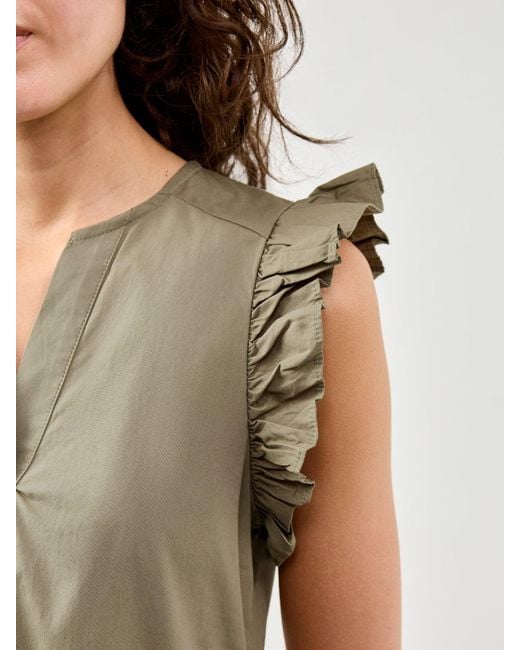 SELECTED Natural Blair Ida Regular Sleeveless Long Dress