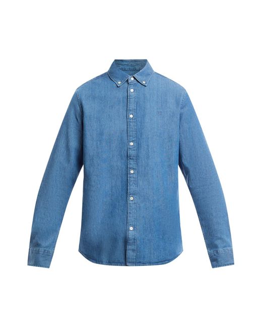 Les Deux Blue Men's Kristian Denim Shirt for men