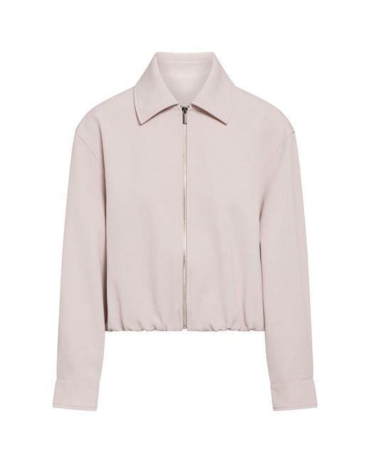 Forever New Pink Alexia Collar Jacket Neutral