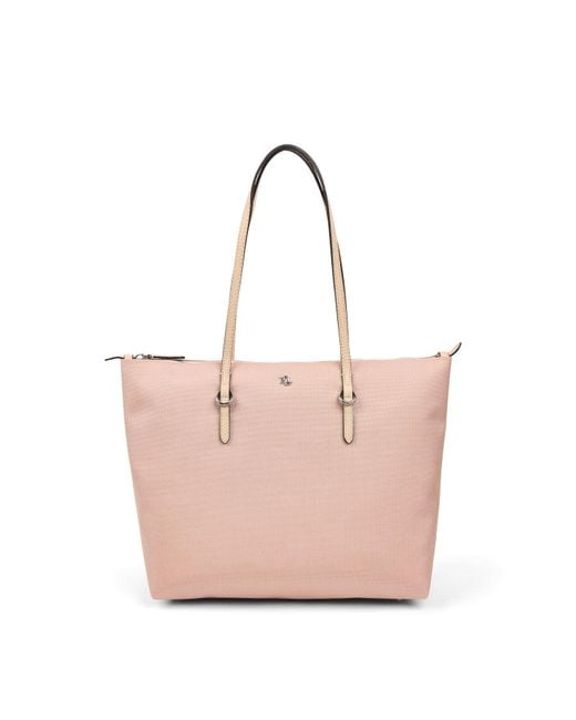 Ralph Lauren Pink Keaton 26 Medium Tote Bag