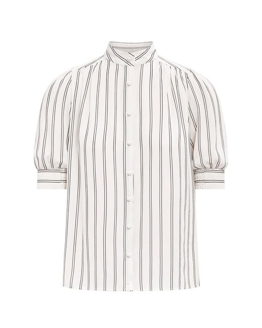 Forever New White Dorothea Striped Blouse