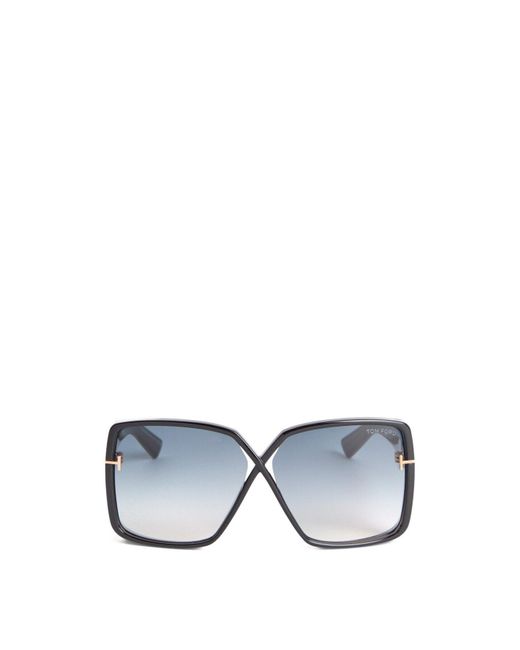 Tom Ford Blue Women's Yvone Injected Acetate Sunglasses