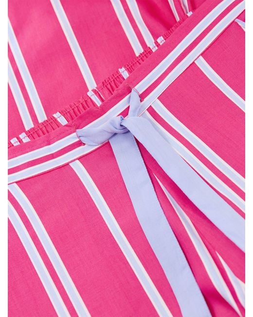 Cyberjammies Pink Printed Stripe Wide Leg Pyjama Bottoms