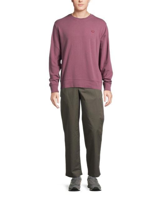 Levi's Purple Men's The Original Housemark Crewneck Sweatshirt for men