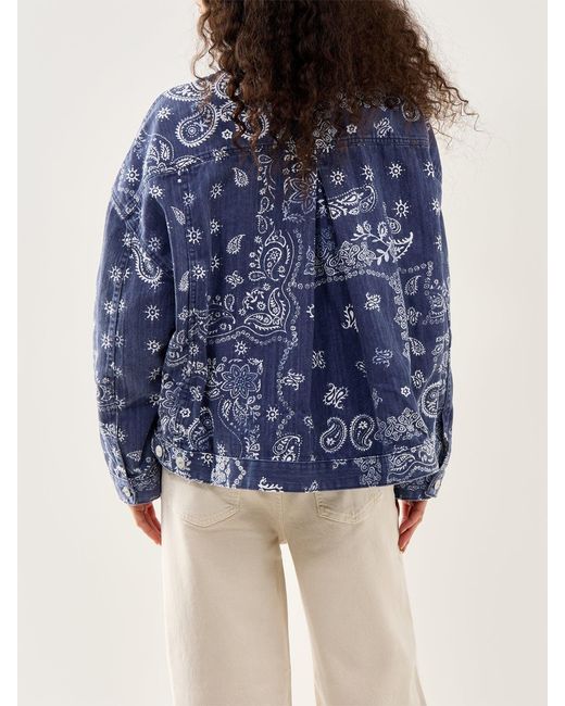 Free People Blue Opal Swing Printed