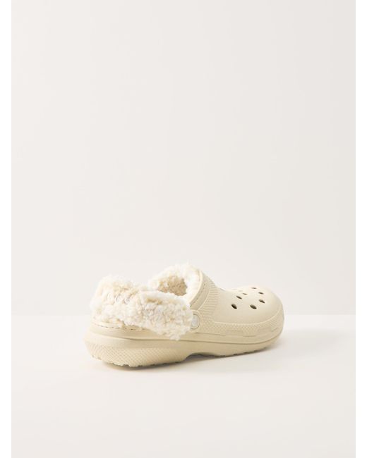 CROCSTM White Fleece Lined Clogs