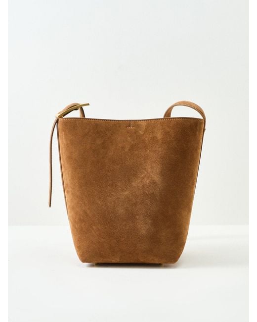 Anine Bing White Elly Medium Bucket Bag
