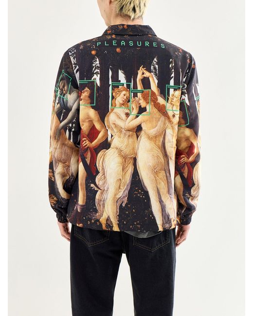 Pleasures Multicolor Facial Coach Jacket for men