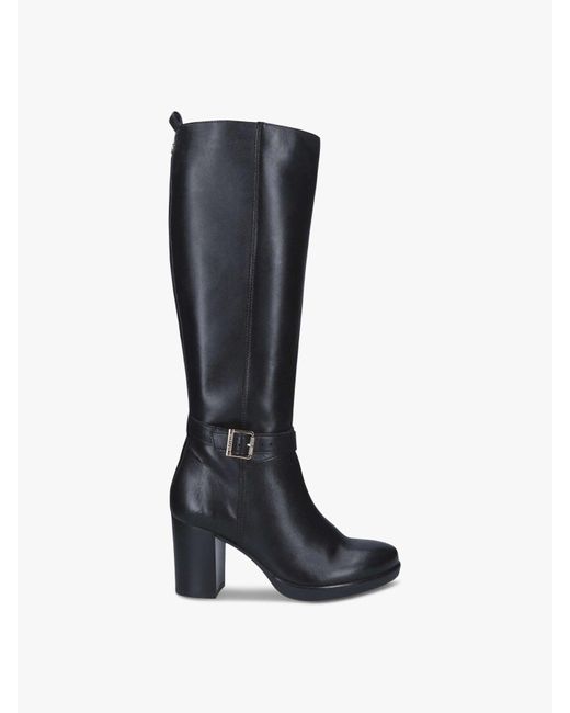 Carvela Kurt Geiger Black Women's Silver 2 Knee High