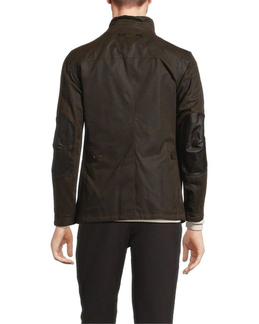 Barbour Black Ogston Wax Jacket for men