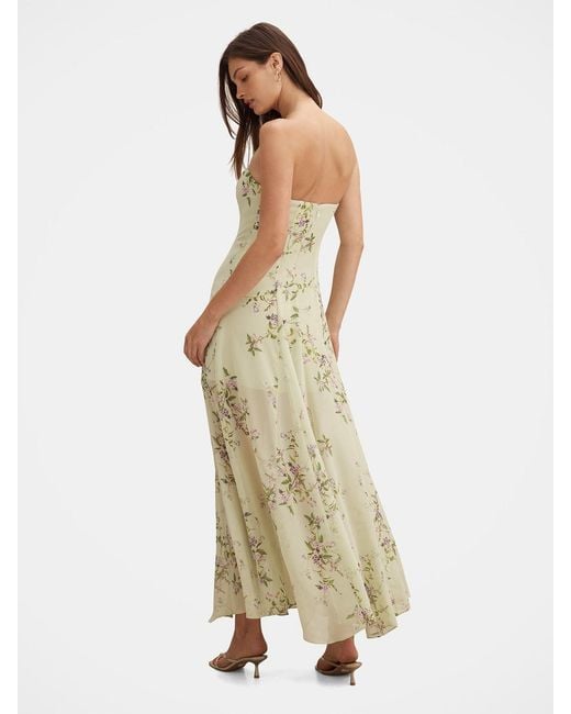Forever New White Kimora Strapless Midi Dress