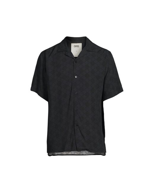 Oas Black Men's San Sebastián Viscose Shirt for men