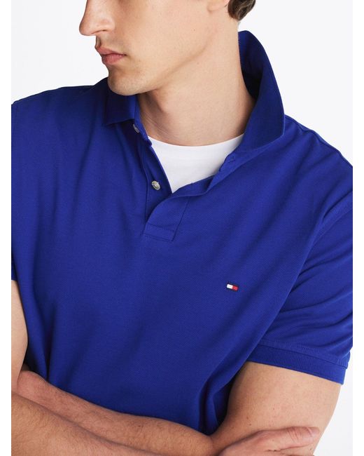 Tommy Hilfiger Blue 1985 Regular Fit Stretch Polo for men