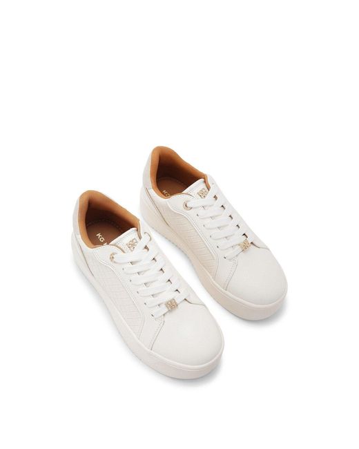 KG by Kurt Geiger White Lighter Weave Trainers