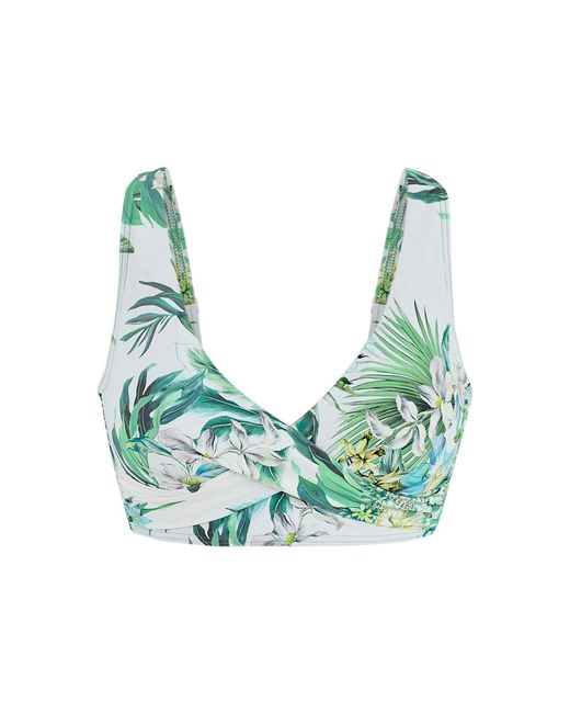 Sea Level Blue Breezer Cross Front Bikini Top