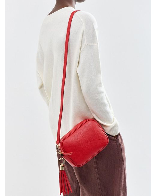 Apatchy London Red Tassel Crossbody Bag