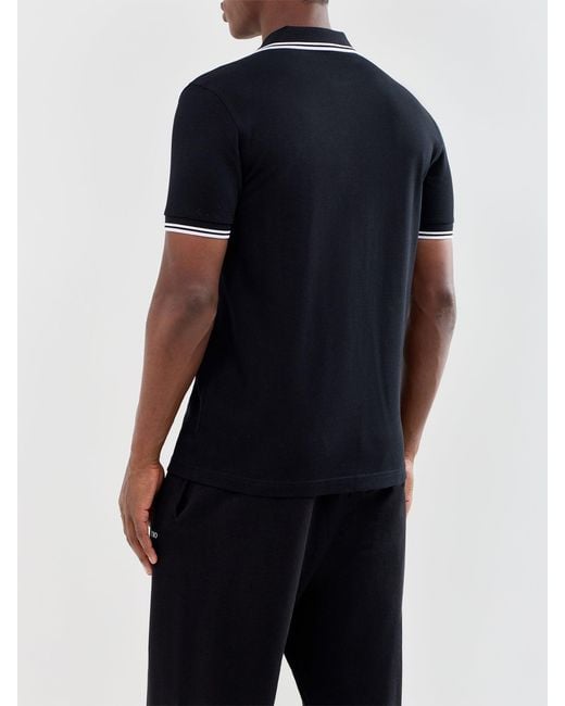 Fred Perry Black Twin Tipped Polo for men